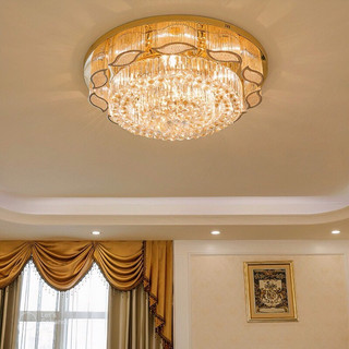 Đèn mâm ốp trần pha lê Led A5 D800 cánh 3 chế độ sáng - có điều khiển từ xa tiện dụng