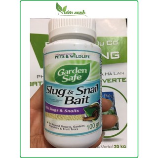 Bả Diệt ốc sên, sên nhớt cắn rễ lan, cây con Slug & Snail Bait Garden Safe, sên Mỹ dạng hạt an toàn, hiệu quả