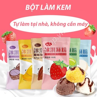 Bột làm kem không cần máy, Tự làm kem tại nhà dễ dàng, Bột làm kem chuyên dụng
