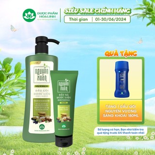 {Mua 1 tặng 1} Bộ Dầu gội 450ml và Dầu xả 150ml Nguyên Xuân dưỡng tóc hương bưởi -Tặng DG Nguyên Vương sảng khoái 180ml
