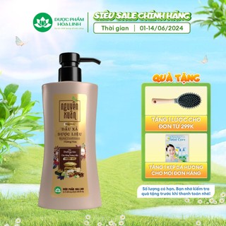 Dầu xả dược liệu Nguyên Xuân bồng bềnh 300ml dành cho tóc dầu bết - Tặng thêm 10% thể tích giá không đổi