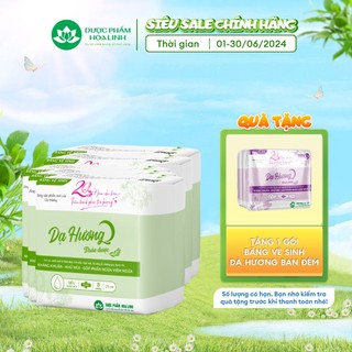 Combo 5 gói băng vệ sinh thảo dược Dạ Hương ban ngày 23cm có cánh (gói 8 miếng)