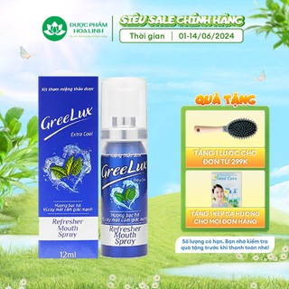Xịt Thơm Miệng GreeLux Extra Cool 12ml (vị cay mát cảm giác mạnh)