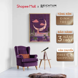 Tranh treo tường tráng gương SET1 của REICHTUM - Phòng khách/ Nhà ngủ/ Decor/ Chất vải canvas bền bỉ