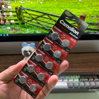 Pin cúc áo Camelion LR44 AG13 357A điện áp 1.5V cho ẩm kế đồng hồ đồ chơi máy tính