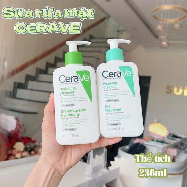 Sữa rửa mặt CeraVe Foaming Facial Cleanser 236ml-473ml