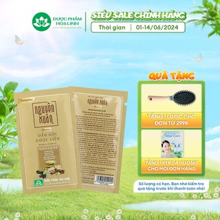 Dầu gội dược liệu Nguyên Xuân Bồng Bềnh dây 10gói x 5.5ml