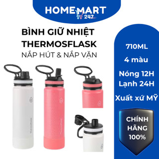 BÌNH GIỮ NHIỆT THERMOFLASK 710ML NẮP HÚT VÀ NẮP VẶN CHÍNH HÃNG MỸ