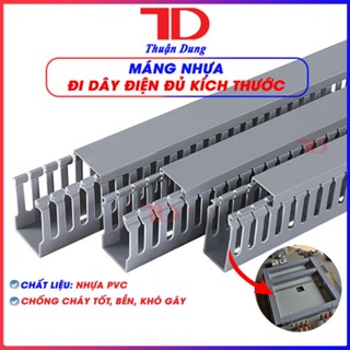 Máng điện đi dây 85cm, nẹp điện nhựa lắp tủ điện, máng nhựa đi dây, Thuận Dung