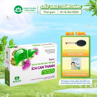 {MỚI} Ích Can Thanh: Uống 1 lọ mỗi ngày, khỏe gan, tăng thải độc, thanh lọc cơ thể (Hộp 12 lọ x 20ml)