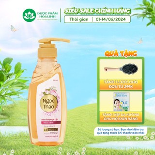 {MỚI} Sữa tắm Dược liệu Ngọc Thảo Trắng hồng 300ml