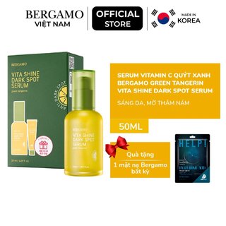 Serum quýt xanh sáng da mờ nám Bergamo Green Tangerine Vita Shine Dark Spot 50ml