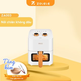  Nồi chiên không dầu đa chức năng ZOLELE  Cửa sổ trong suốt Za003 5.5L 2200W - Chính Hãng 