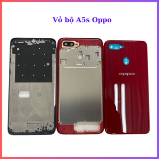 Vỏ bộ oppo A5s có phím sườn,kính camera,xương,vỏ lưng