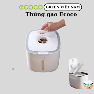 Thùng Đựng Gạo Nhà Bếp ECOCO Loại 5 và 10 Kg Tặng Kèm Cốc Đong - Chống Ẩm Mốc Chống Mối Mọt