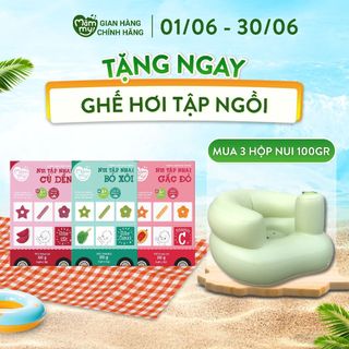 Nui mini rau củ Mămmy cho bé mới ăn dặm tập nhai trên 6 tháng, 100g
