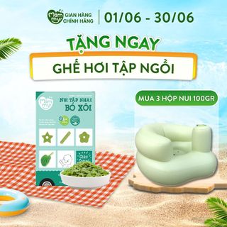Nui ăn dặm bó xôi mini cho bé mới tập nhai Mămmy, 100gram