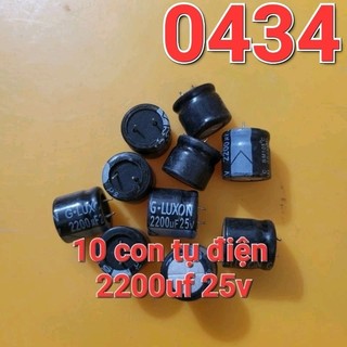 10 con tụ điện 2200uf 25v cũ tháo máy