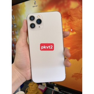 Vỏ zin thẩm dành cho iphone 11/11pro/11promax màu xanh ngọc, trắng, đen, tím ( tặng nút phím khe sim )