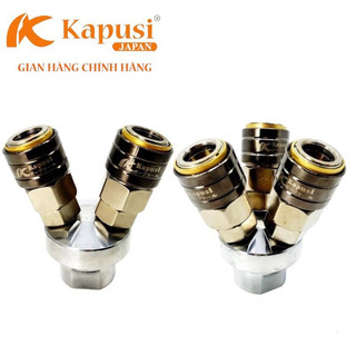 Đầu nối hơi tự động 2 chia, 3 chia cao cấp Kapusi Japan chịu áp tốt - Hàng chính hãng