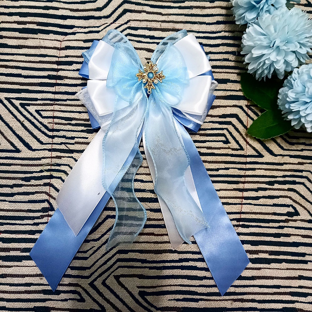 Nơ cài lightstick milkywind mẫu 15 màu sky - nơ trang trí làm theo yêu cầu