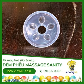 Đệm Massage Sanity ĐƠN & ĐÔI - Phễu Silicon Hỗ Trợ Vắt Sữa Êm Ái - Phụ kiện máy hút sữa Sanity