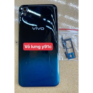 Lưng vỏ+phím bấm+khay sim+kính camera vivo y91c/y1s dùng chung nhau ko kèm khung xương