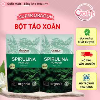 Bột tảo xoắn spirulina hữu cơ - dragon superfoods - 200g