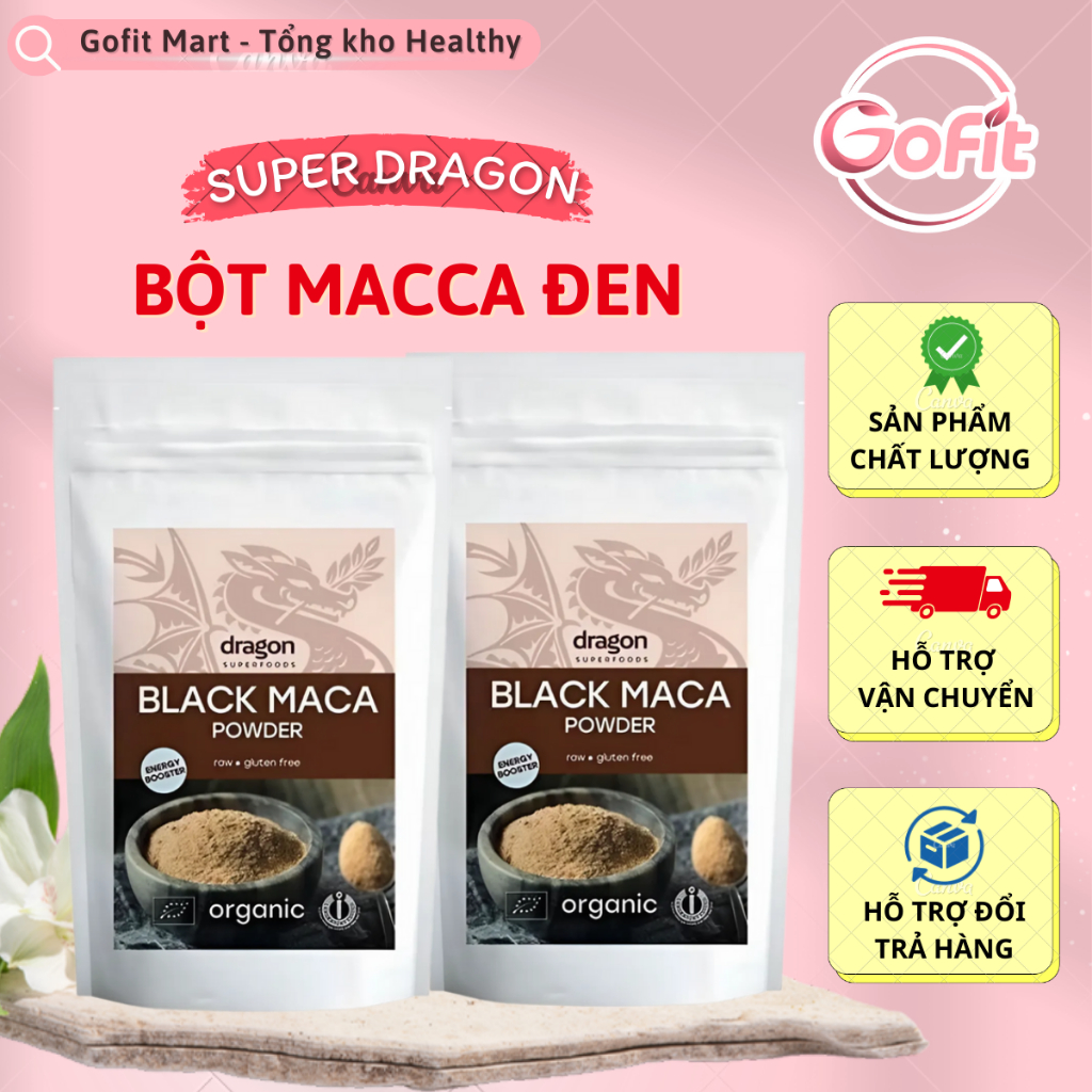 Dragon Bột Maca Đen Hữu Cơ 100g