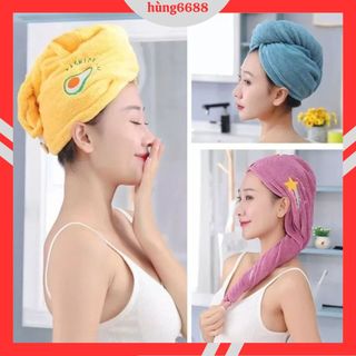 Khăn trùm đầu siêu thấm, lau khô tóc một cách nhanh chóng m89
