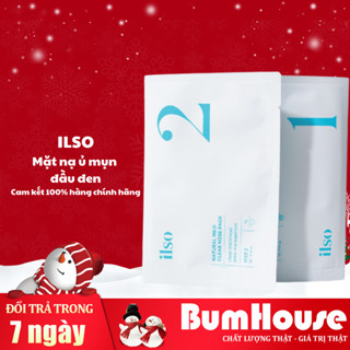 [Tách set] Mặt Nạ Mũi Đẩy Mụn Đầu Đen Sợi Bã Nhờn Ilso Natural Mild Clear Nose Pack 2 miếng