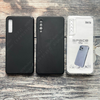(có video) Ốp lưng Samsung Galaxy A7 2018 / A750 loại dẻo trong, dẻo đen bảo vệ cam cao cấp, bền đẹp