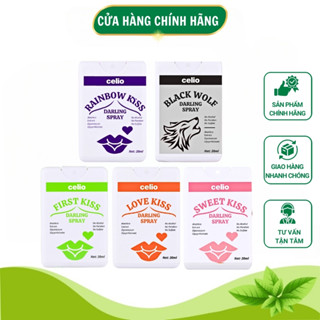  Xịt Hôn Vùng Kín Celio 20ml Bình Xịt Ngon Oral Hỗ Trợ Tình Yêu Khử Mùi Bikini Bím Bim Bim Cô Bé Cậu Nhỏ Nam Nữ Thơm Lâu 