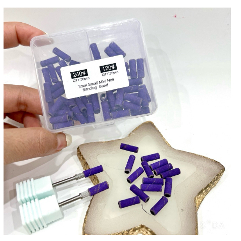 Đầu mài nhám tím mini làm nail