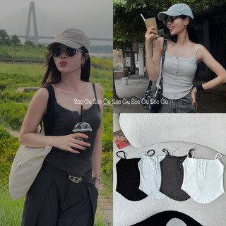 Áo 2 dây basic Mẹ Sóc mặc đây ạ