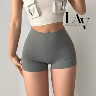 Quần legging đùi , quần short tập gym yoga cạp cao gen bụng chất lulu co dãn 4 chiều - LAV Activewear