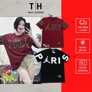 Áo Phông Nam Nữ , Áo Jor Dan in chữ Paris Siêu đẹp chất liệu cao cấp mềm mịn cực kỳ hot trend mùa hè 2024 HOT