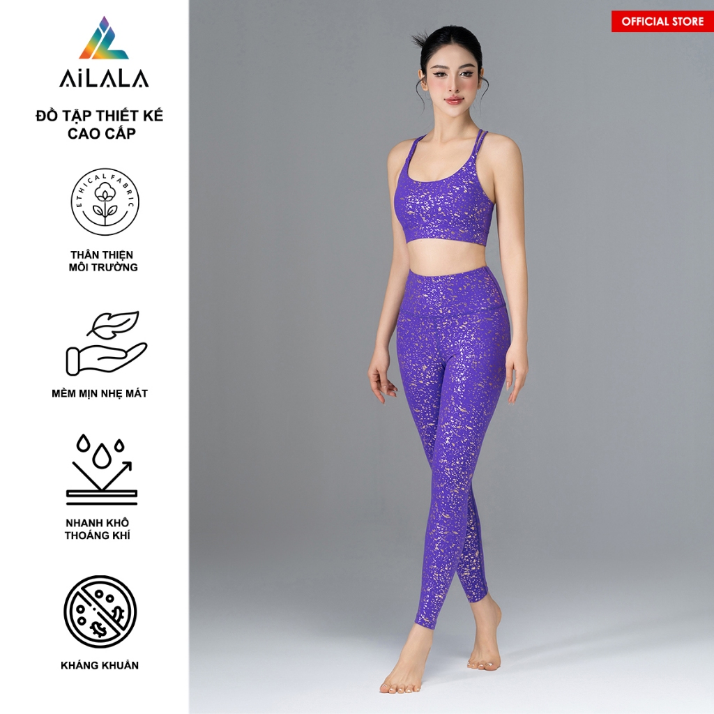AiLALA® {Chính Hãng} Set Yoga Gym Thể Thao LUX99C, quần legging, chất liệu cao cấp