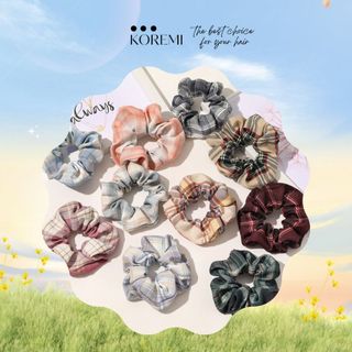 [Tổng kho - Giá sỉ] Cột tóc Vải Scrunchies - dây buộc tóc vải Vintage { Korean HOT trend 2020 style_02}