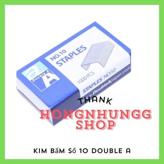 Kim bấm số 10 double a, bấm gọn gàng giấy tờ