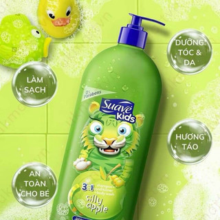 Tắm gội xã SUAVE kid 3in1 1180ML MỸ