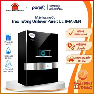 Máy lọc nước treo tường unilever pureit ultima đen - ro+uv+mf
