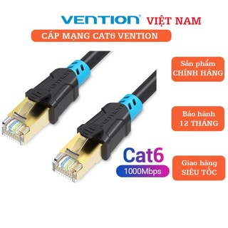 Dây cáp mạng đúc sẵn CAT6 SFTP Vention dài 10m - 30m - Hàng chính hãng, chất lượng cao