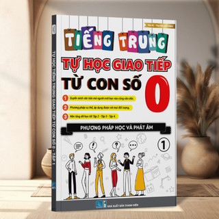 Sách - tự học tiếng trung giao tiếp từ con số 0 tập 1