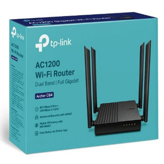 Bộ phát wifi TP-Link Archer C64 (Chuẩn AC/ 1200Mbps/ 4 Ăng-ten ngoài/ Wifi Mesh/ 25 User