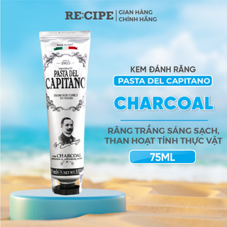Kem Đánh Răng Than Hoạt Tính Capitano Charcoal Làm Sạch Tự Nhiên Bằng Than Tre 75ml
