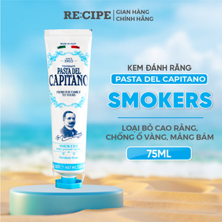 Kem đánh răng capitano ngừa mảng bám ố vàng, kem đánh loại bỏ cao răng cho răng trắng sáng 75ml
