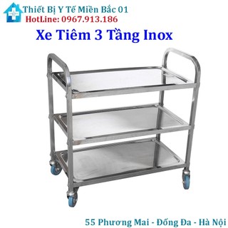 Xe Tiêm 3 Tầng Inox Không Gỉ-2024