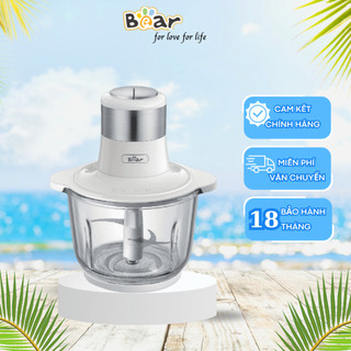 Máy Xay Thịt Đa Năng Bear 2L SB-MA02L Cối Thủy Tinh Xay Rau Củ Hạt Cứng Cực Nhuyễn Chống Ồn Chính Hãng- BH 12 Tháng