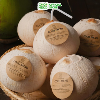 Combo 5 trái Dừa Tươi Gọt Trọc Coco Meko dừa xiêm Bến Tre size S
